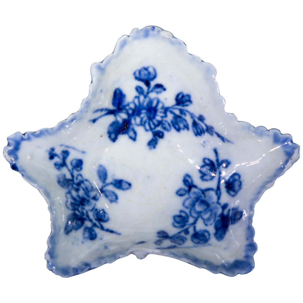 Champion
s Bristol leaf shape pickle dish, c. 1775