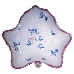 Plymouth Hard Paste, Leaf Shape Pickle Dish, 1768-1770