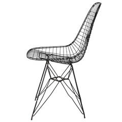 Retro Eames Wire-Mesh Side Chair