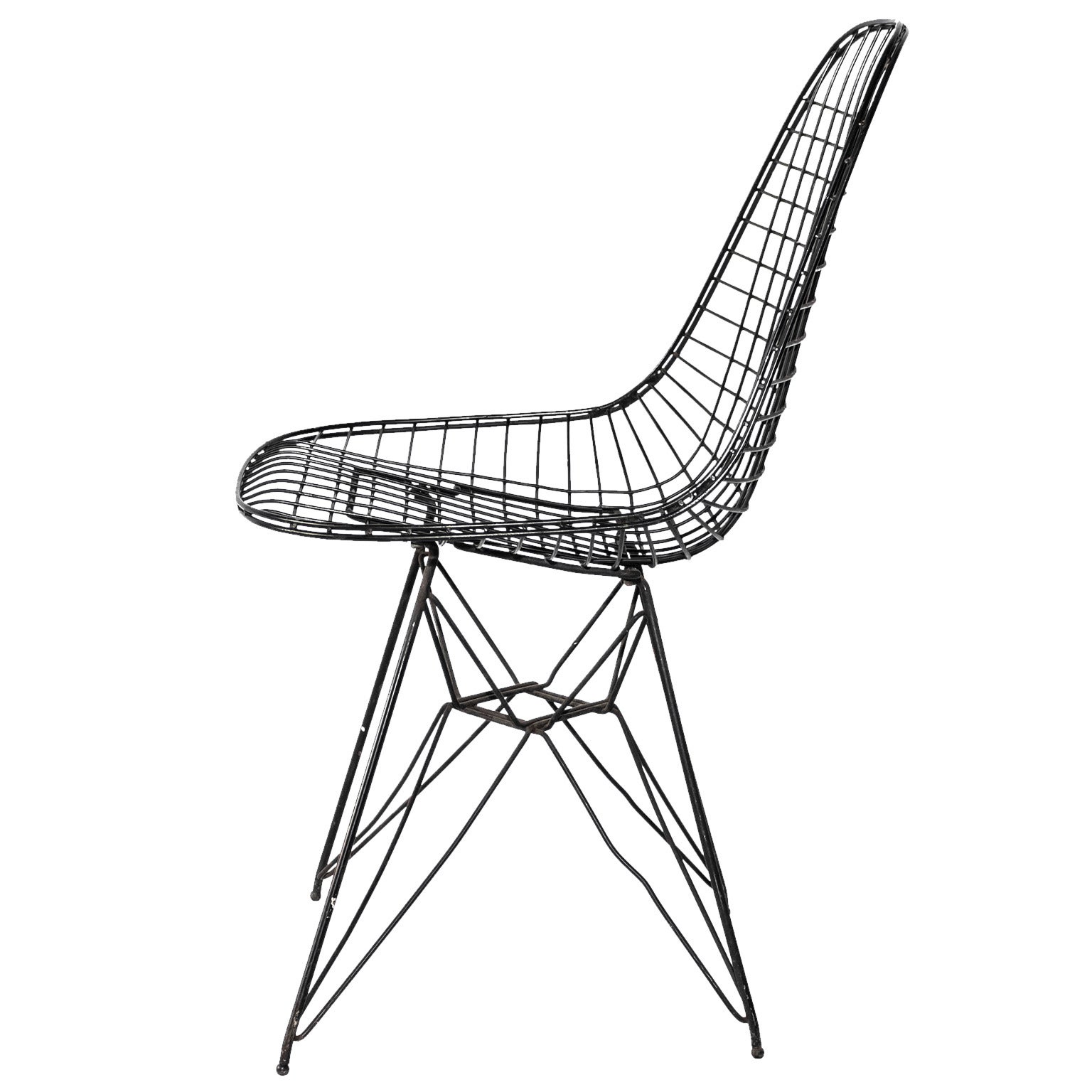 Eames Wire-Mesh Side Chair For Sale