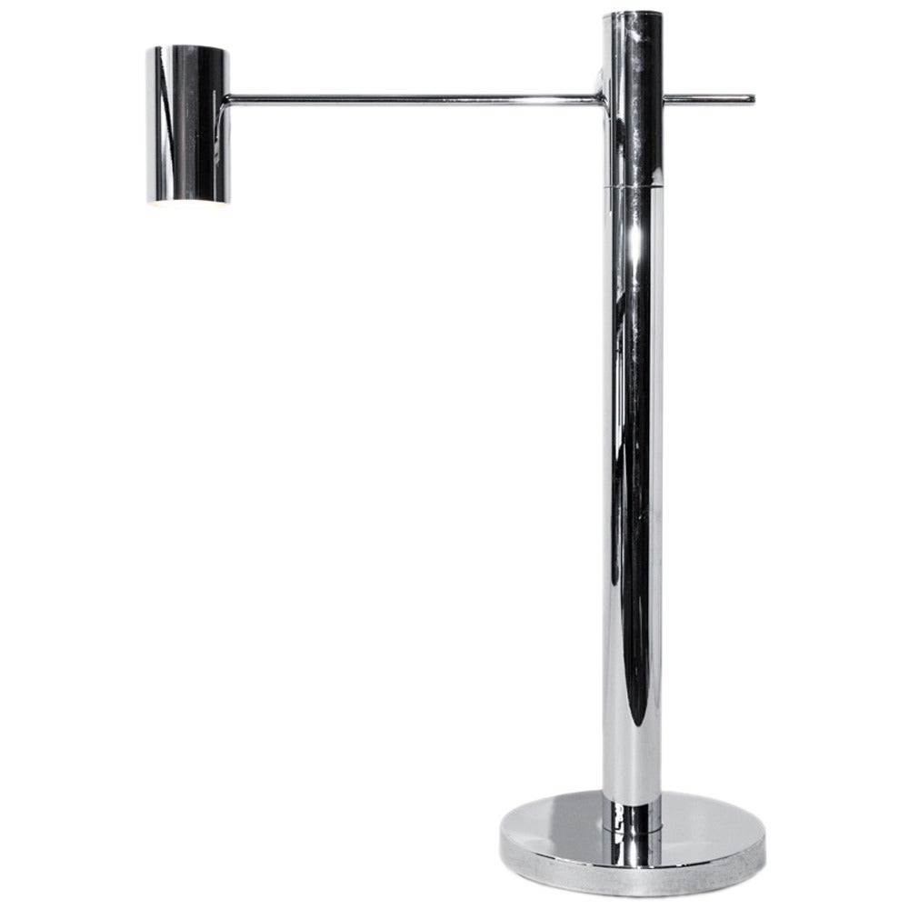 Chrome Desk Lamp by Lightolier For Sale