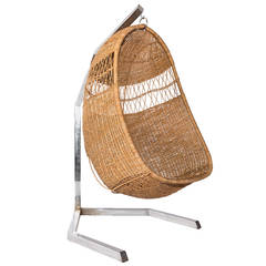 Used Wicker Swing Chair