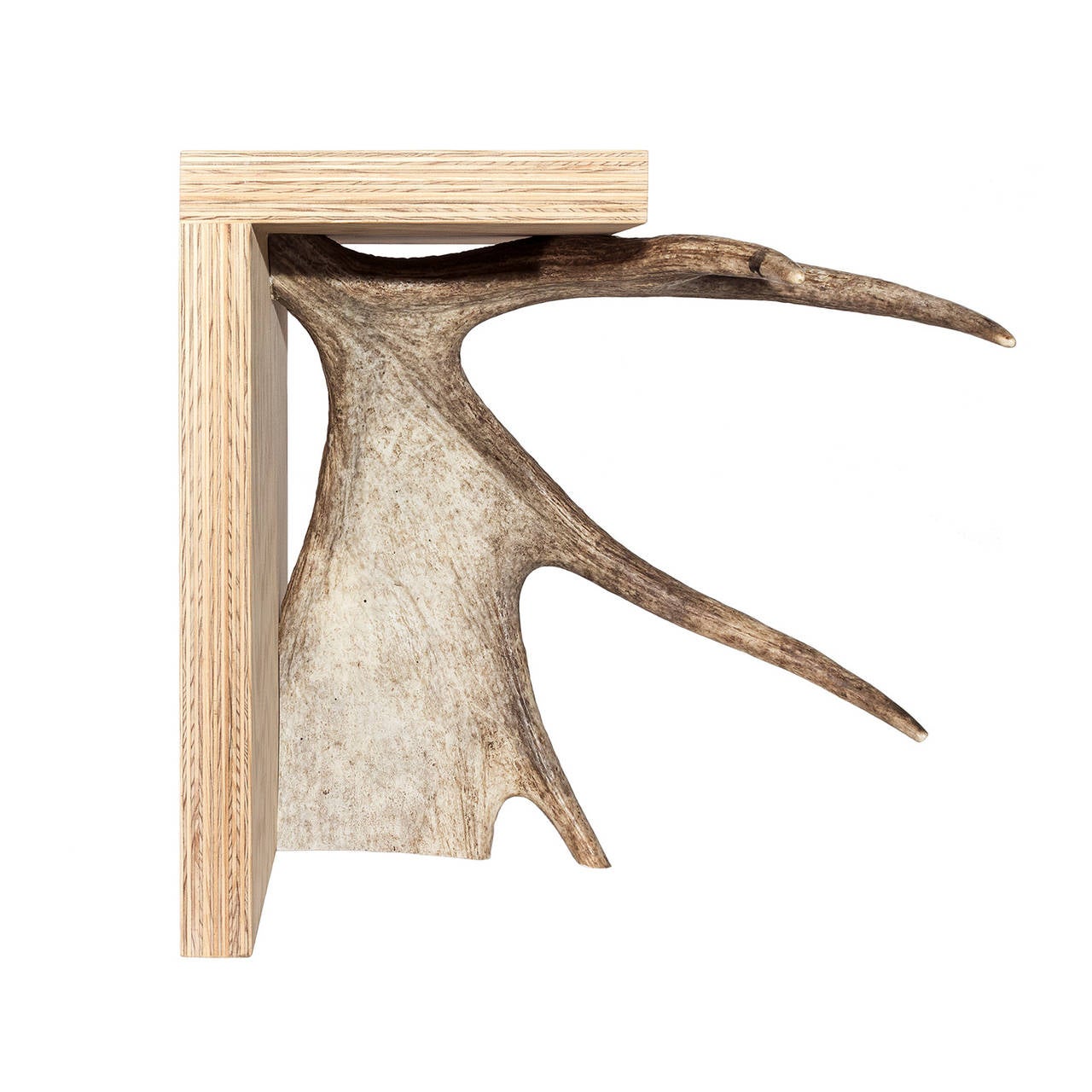 Natural Stag T Stool from Rick Owens Home Collection In Excellent Condition For Sale In Chicago, IL