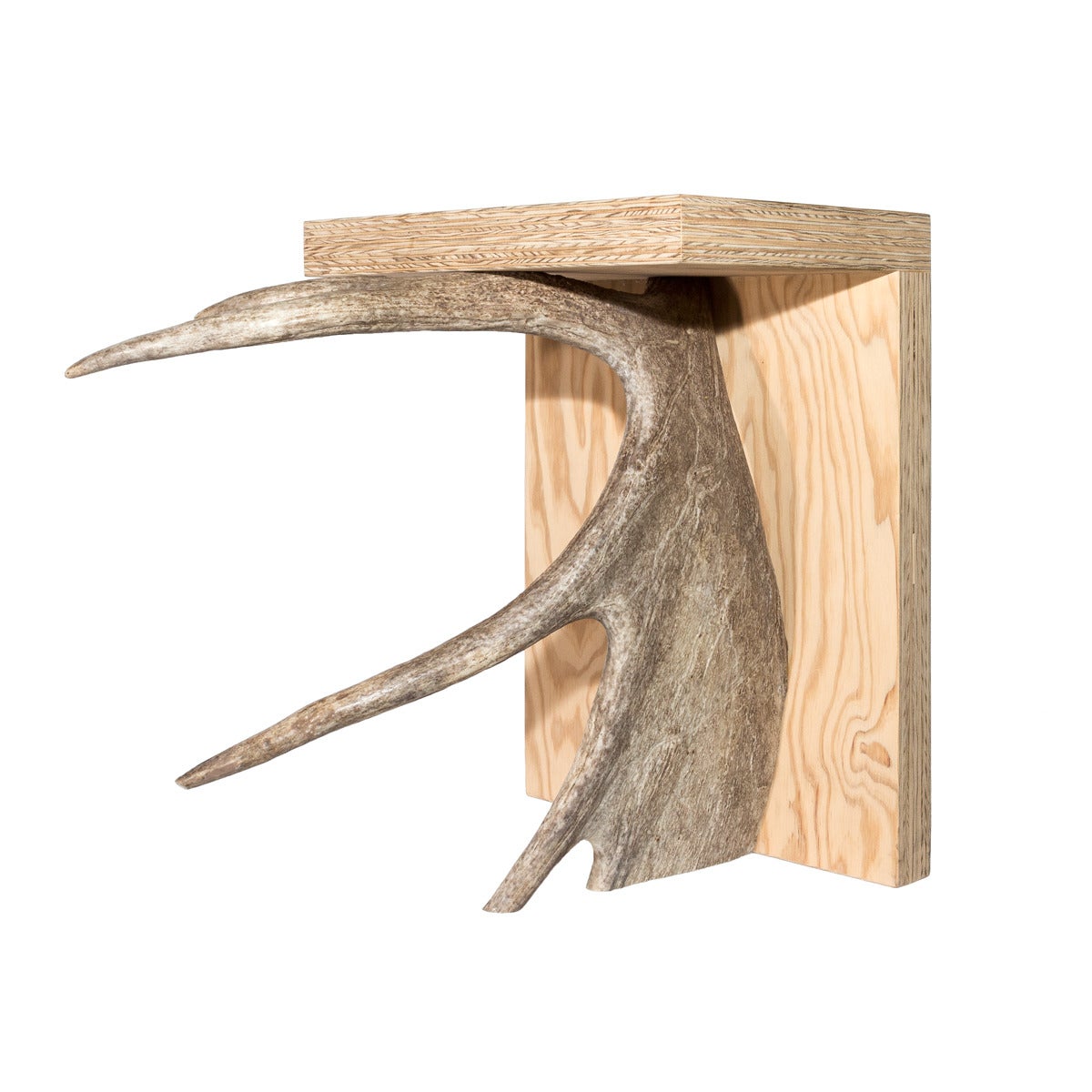 French Natural Stag T Stool from Rick Owens Home Collection For Sale