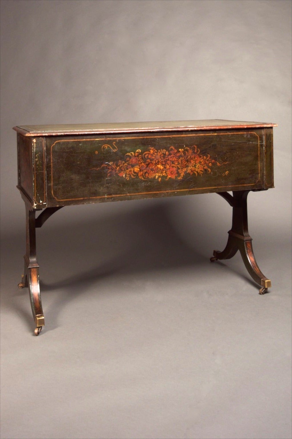 Small Georgian Chinoiserie Writing Table