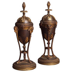 Pair of Period Louis XVI Cassolettes