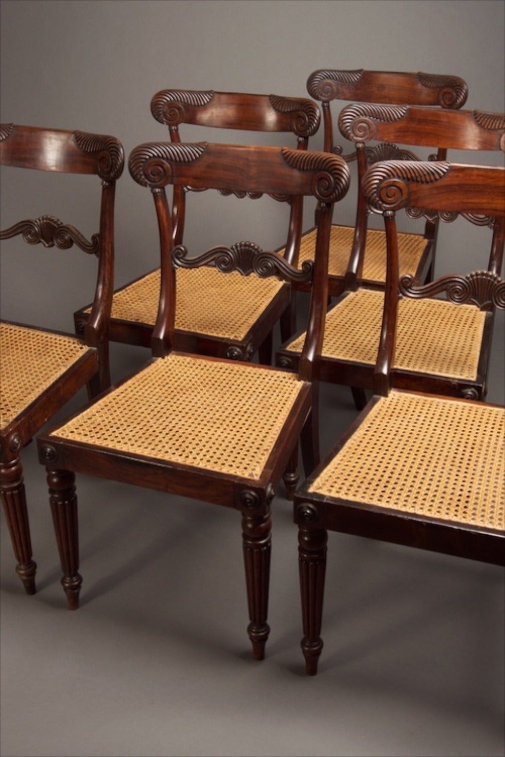 19th Century Set of Six William IV Dining Chairs in Rosewood