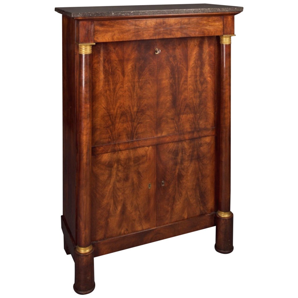 19th Century Third Republic Secretaire Abattant, French For Sale