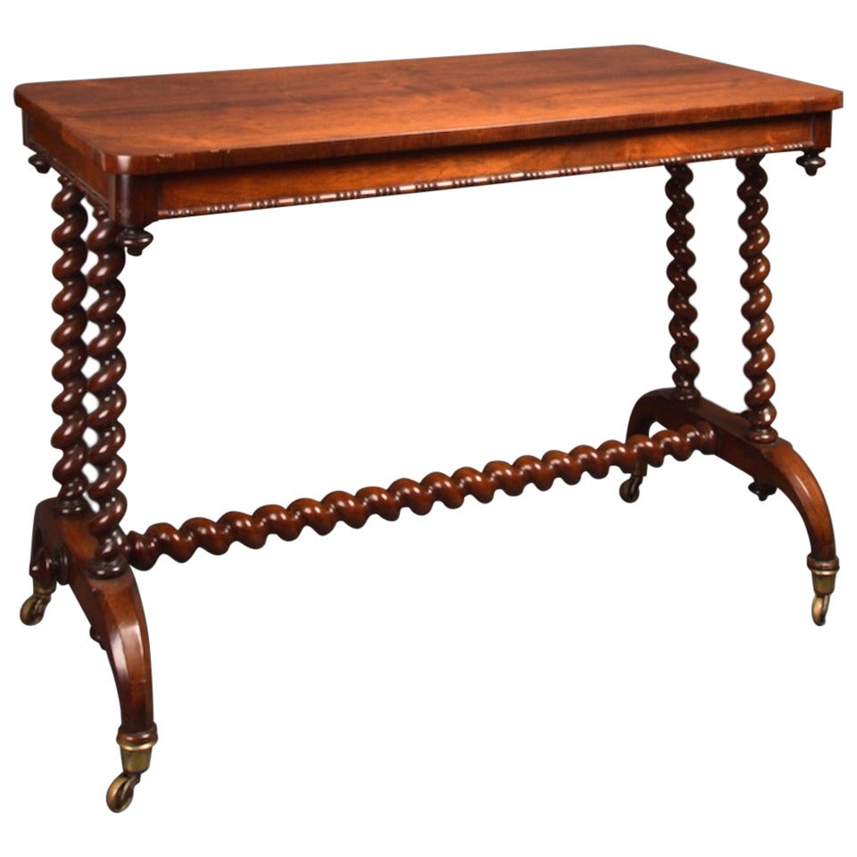 19th Century William IV Side Table For Sale