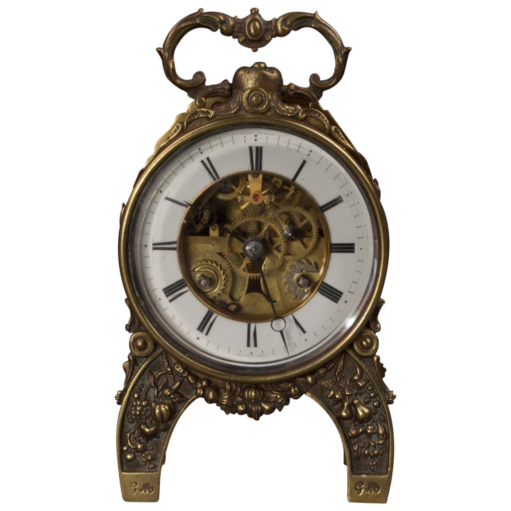 19th Century Louis Phillipe Mantle Clock For Sale