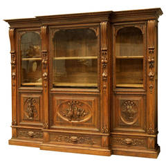 Antique 19th Century French Oak Bookcase