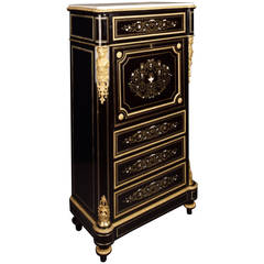 19th Century Third Empire Secretaire a Abbatant in the Louis XVI Taste