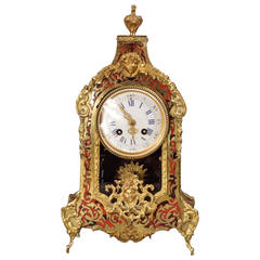 Antique 19th Century French Third Empire Mantle Clock in the Manner of André Boulle