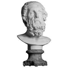 18th Century Marble Bust of Homer
