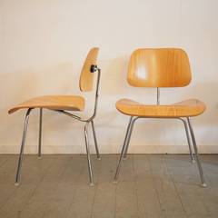 Set of Six Eames DCM Chairs for Herman Miller