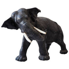 Spelter Elephant Sculpture