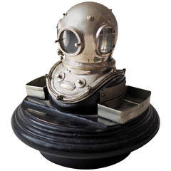 Used Diving Helmet Desk Stand Vesta