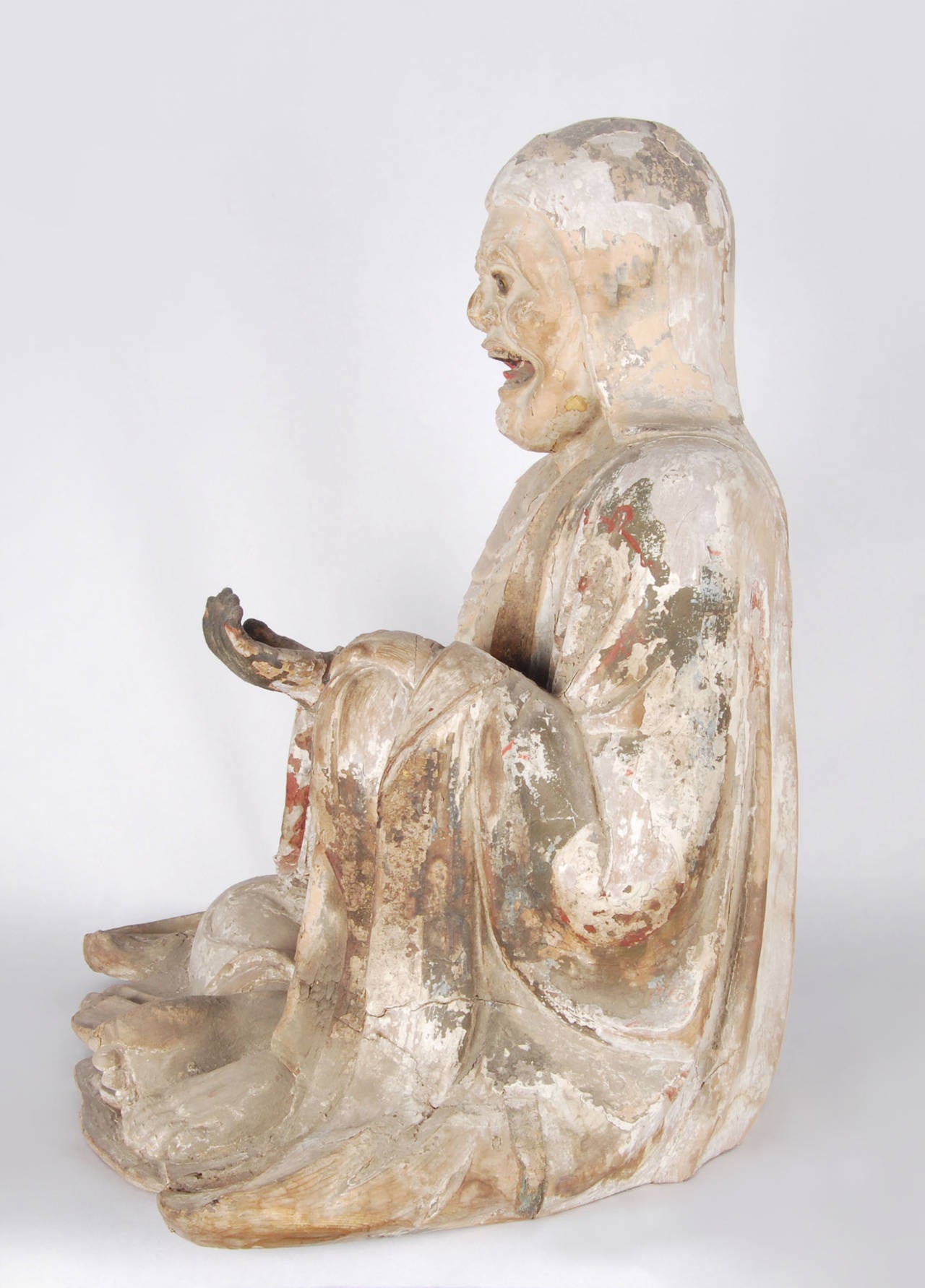 Japanese statue of Datsue-ba also known as Shozuka no Baba, Kamakura- Muromachi period.

Antique Japanese statue of Datsue-ba or Shozuka no Baba, Kamakura-Muromachi period, circa 14th century. The figure is carved of Hinoke (Cypress) and layers of