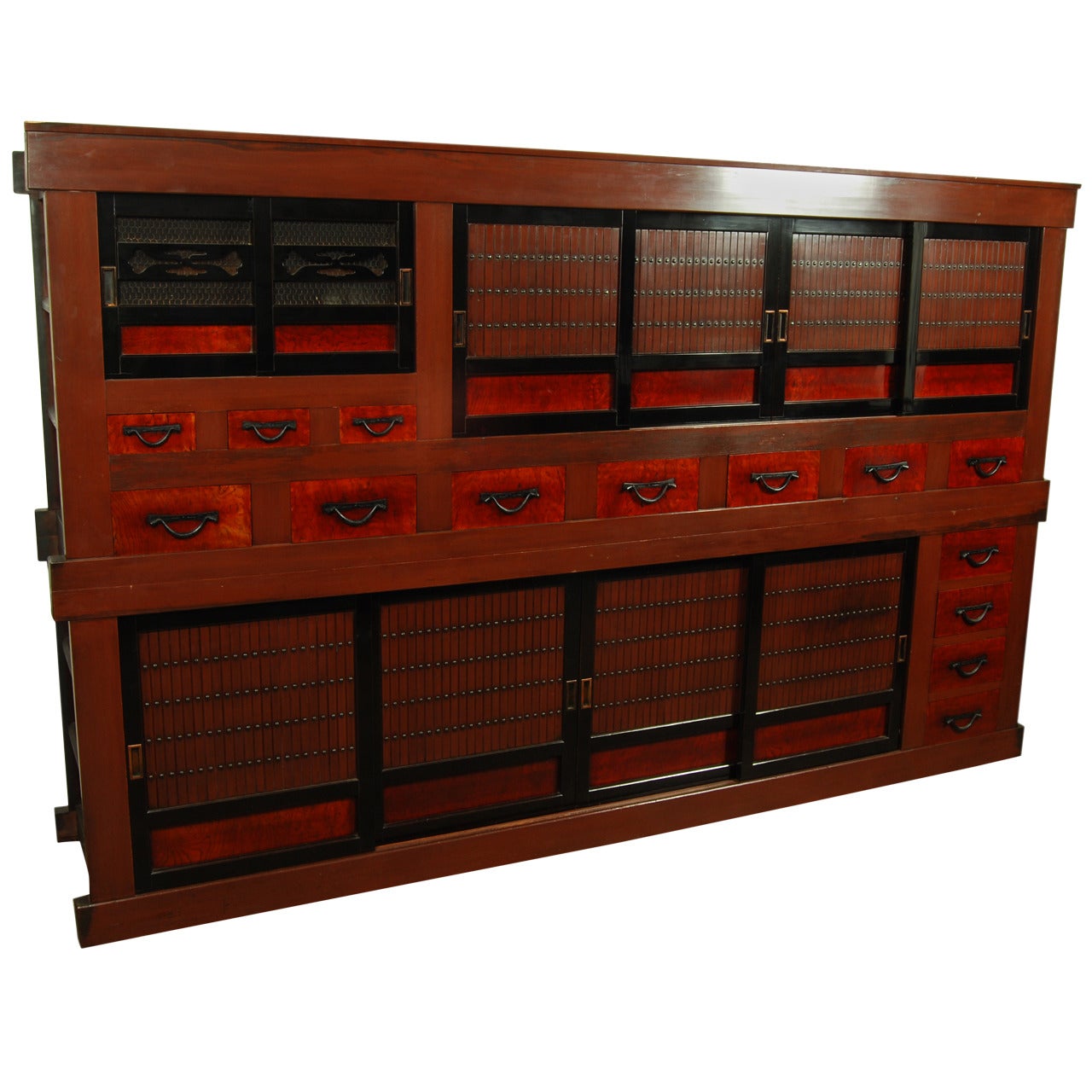 Rare Antique Japanese Kitchen Cabinet (Mizuya), Meiji Period