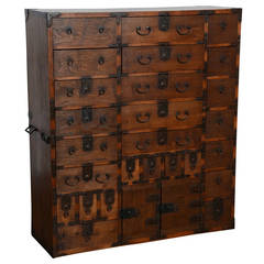 Antique Japanese Storage Chest, Edo Period, Early 19th Century