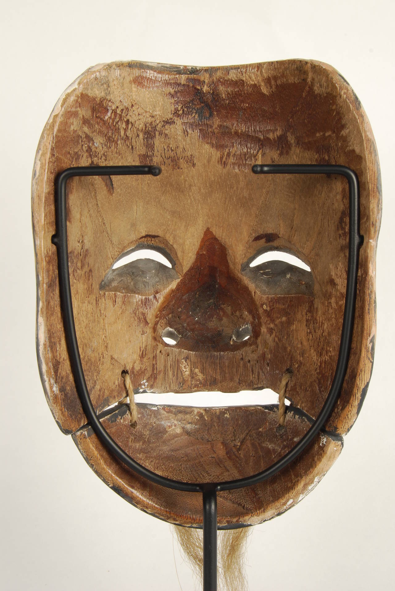 Antique Japanese Noh Theatre Mask, Edo Period, 18th Century 3