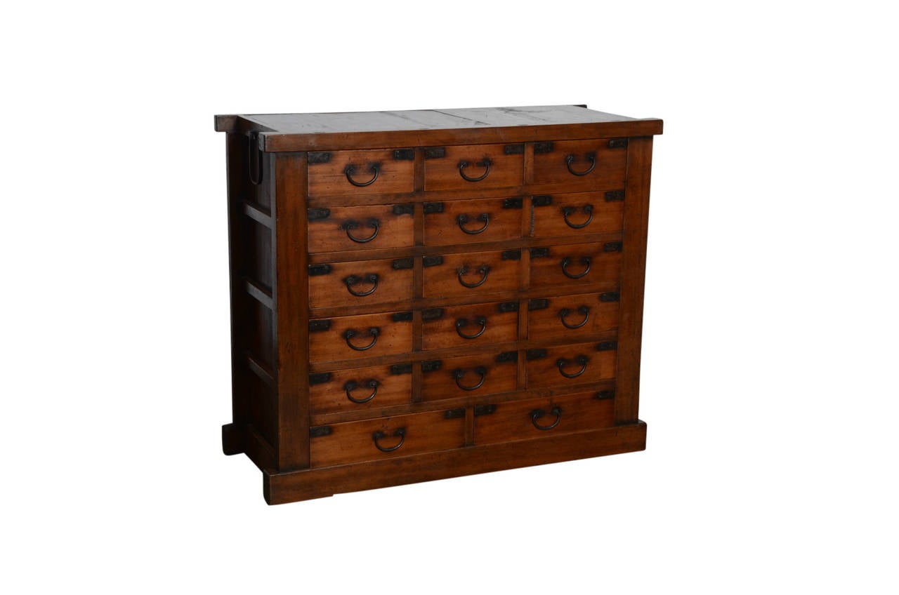 Antique Japanese Chest of Drawers, Meiji Period, 19th Century at 1stDibs