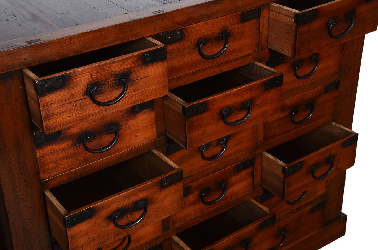 Antique Japanese Chest of Drawers, Meiji Period, 19th Century at 1stDibs