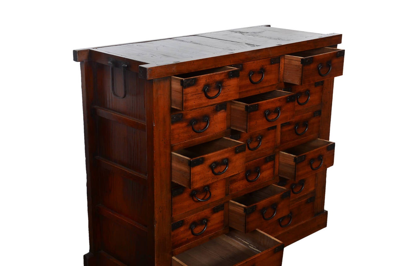 Antique Japanese Chest of Drawers, Meiji Period, 19th Century at 1stDibs