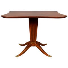 Osvaldo Borsani Pedestal Table in Rosewood