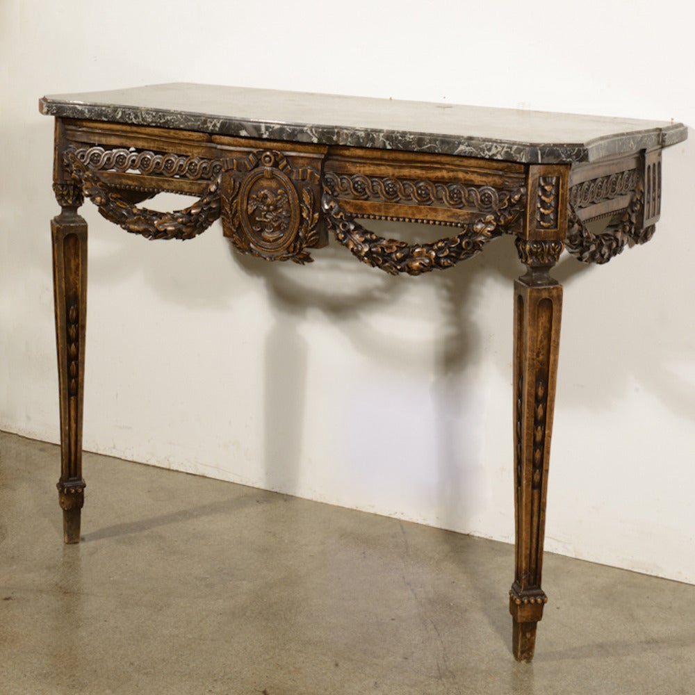 18th Century French Louis XVI Period Console Table For Sale