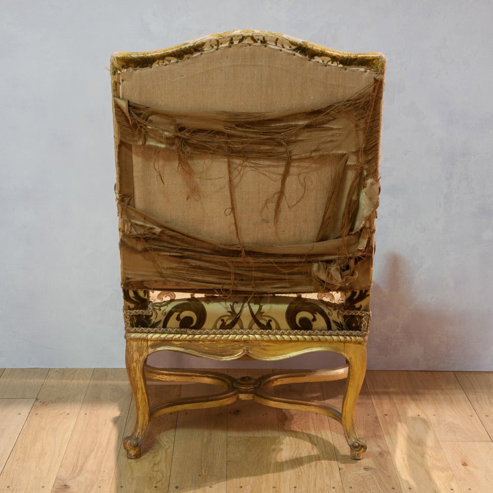 19th Century Gilded Armchair For Sale 5