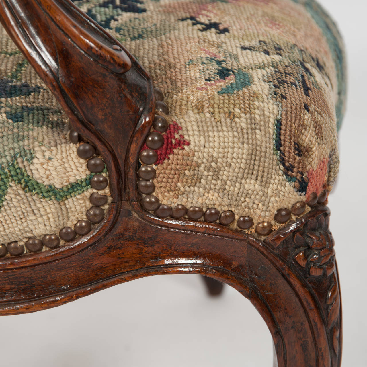 French circa 18th Century Louis XV Period Fauteuil For Sale 5