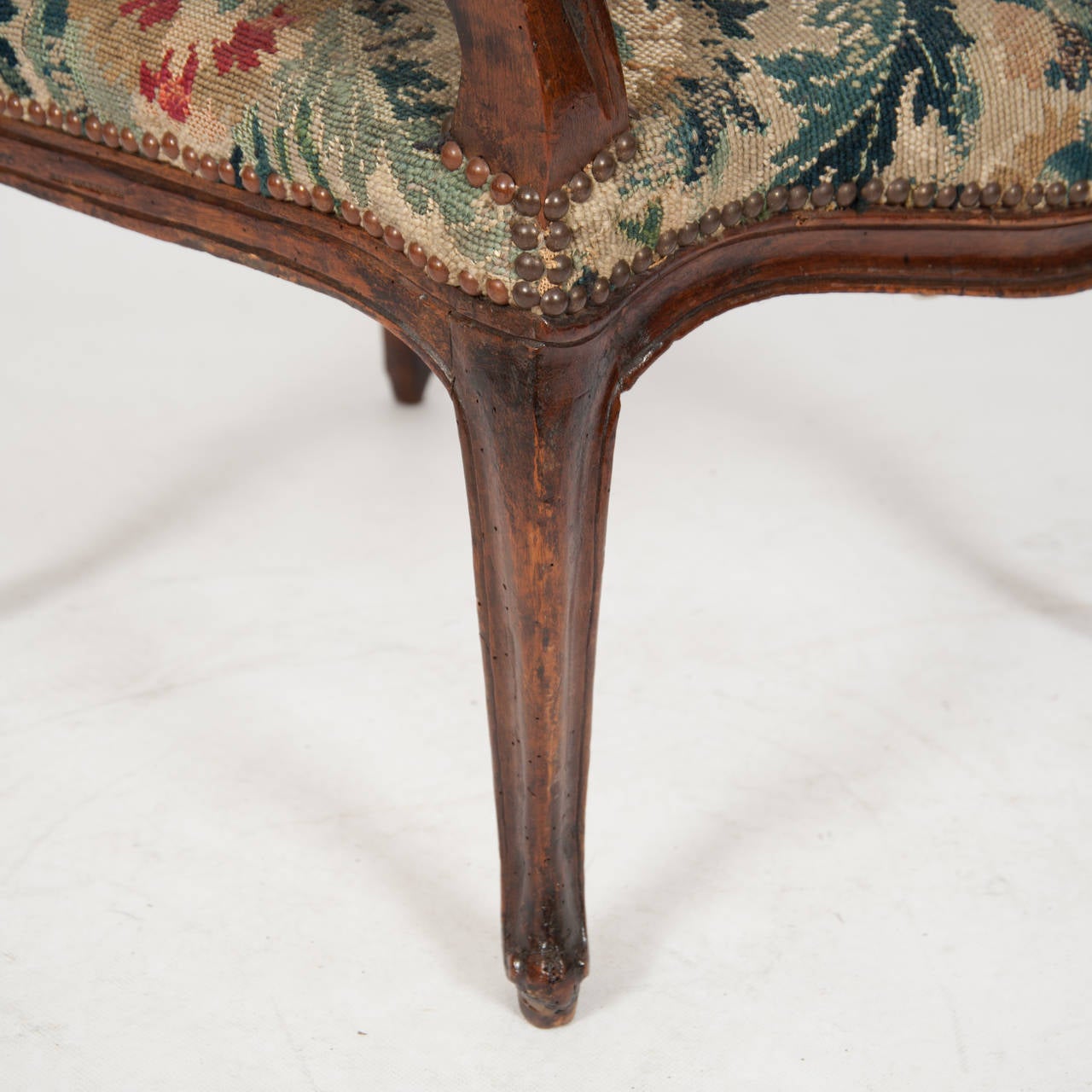 French circa 18th Century Louis XV Period Fauteuil For Sale 3