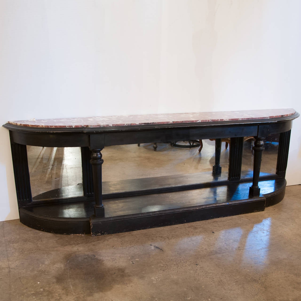 C19Th Rouge Marble Shop Fitting