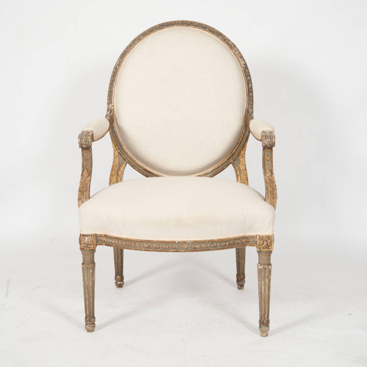 Louis XVI Period Fauteuil of Large Proportion