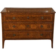 Late 18th Century Italian Marquetry Commode