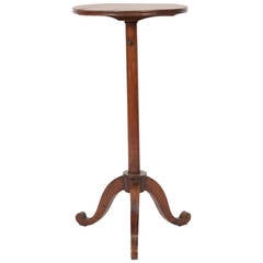 French 18th Century Walnut Adjustable Side Table on Trifoil Base