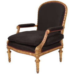 French LXVI Armchair of Large Proportions
