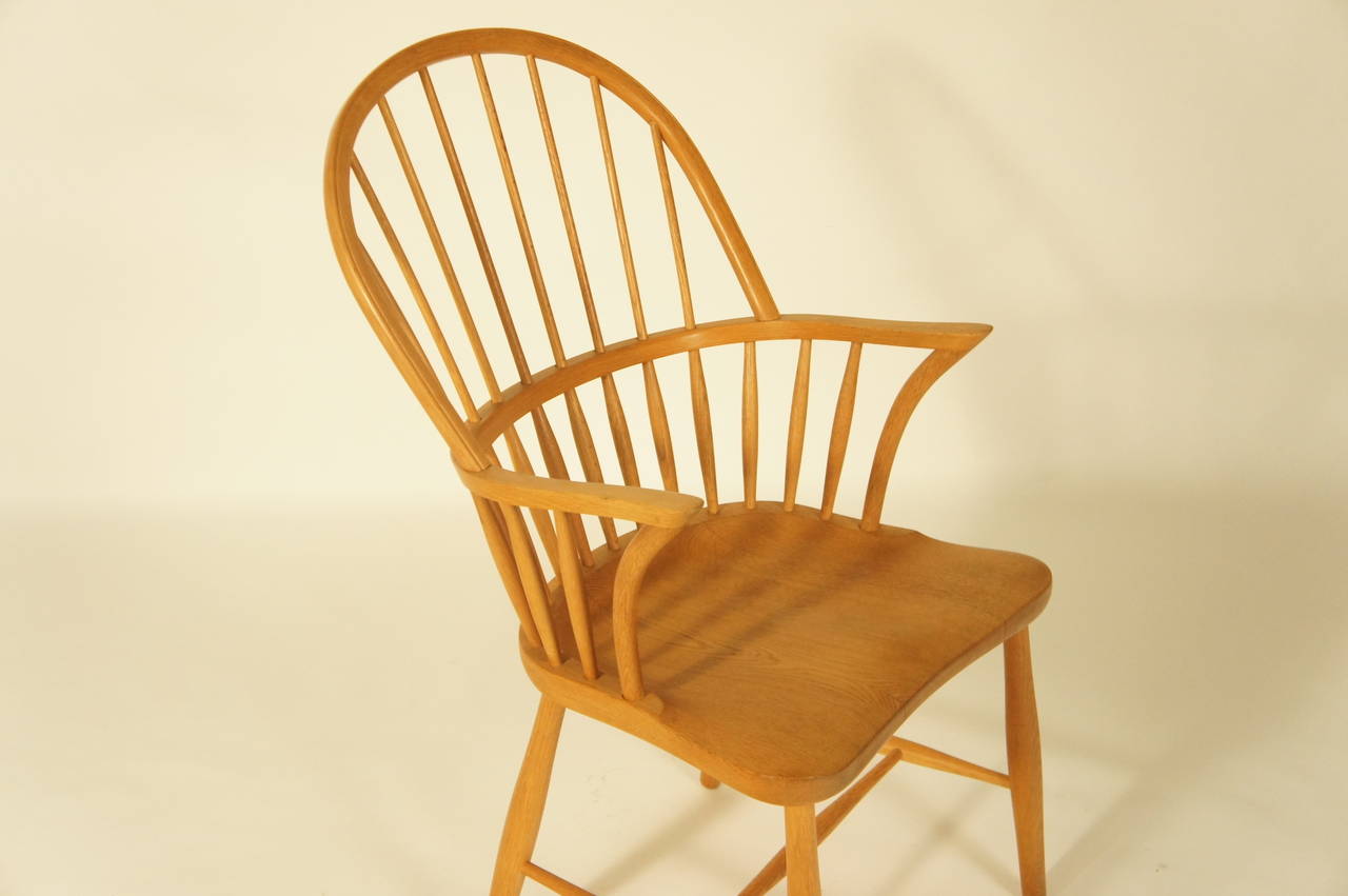 Windsor chair by Frits Henningsen in oak.