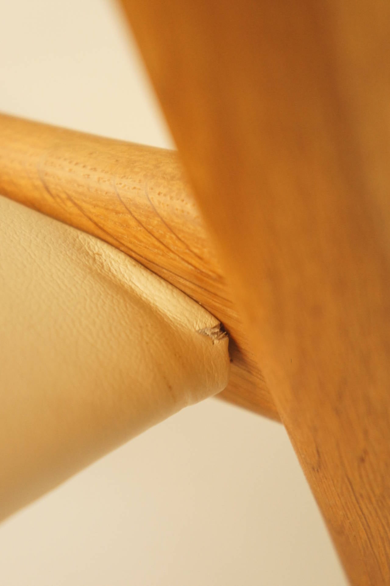 Hans Wegner CH28 Sawhorse Chair In Good Condition In Fitzroy, Victoria