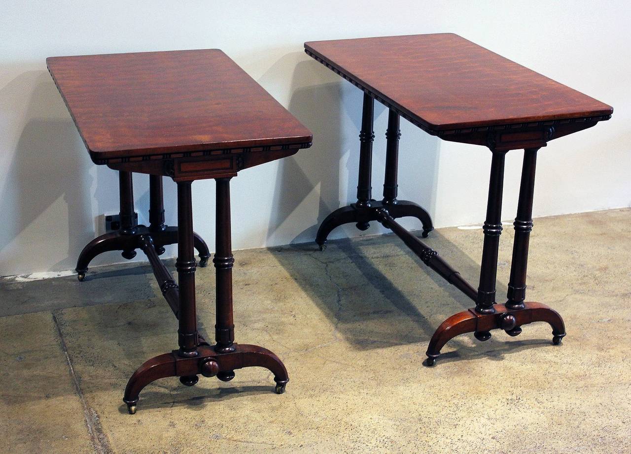 George IV Pair of George iv Mahogany Side Tables For Sale
