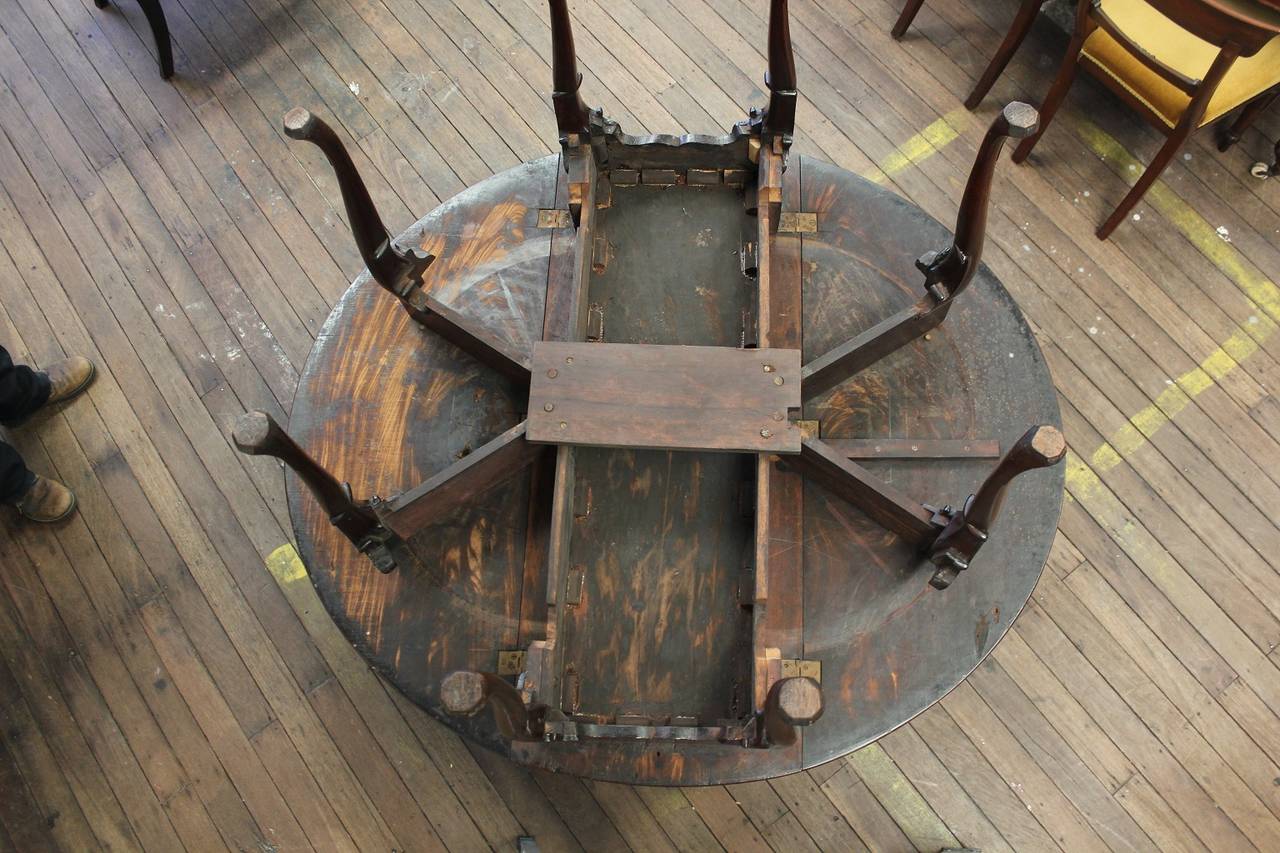 George II Mahogany Gate-Leg Drop Side Table In Good Condition For Sale In Banksmeadow, NSW