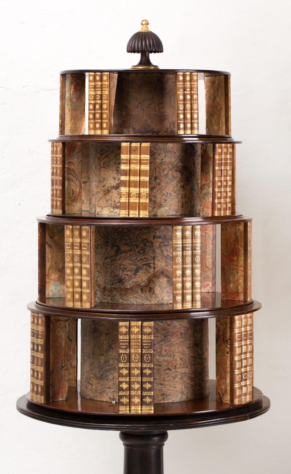 Regency Faux Rosewood and Gilt Book Stands In Excellent Condition For Sale In Banksmeadow, NSW