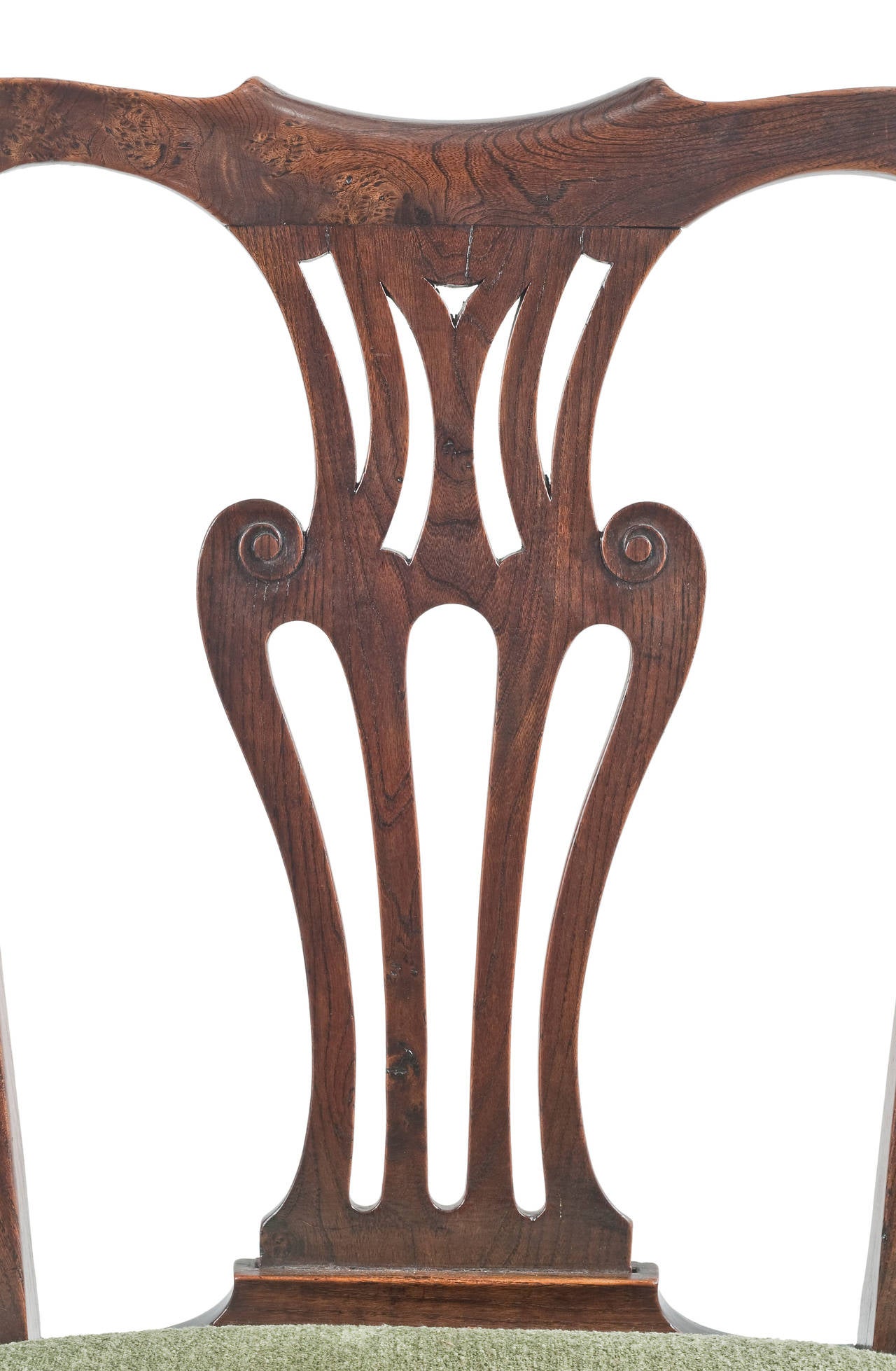 Pair of 18th Century English Queen Anne Oak Occasional Chairs