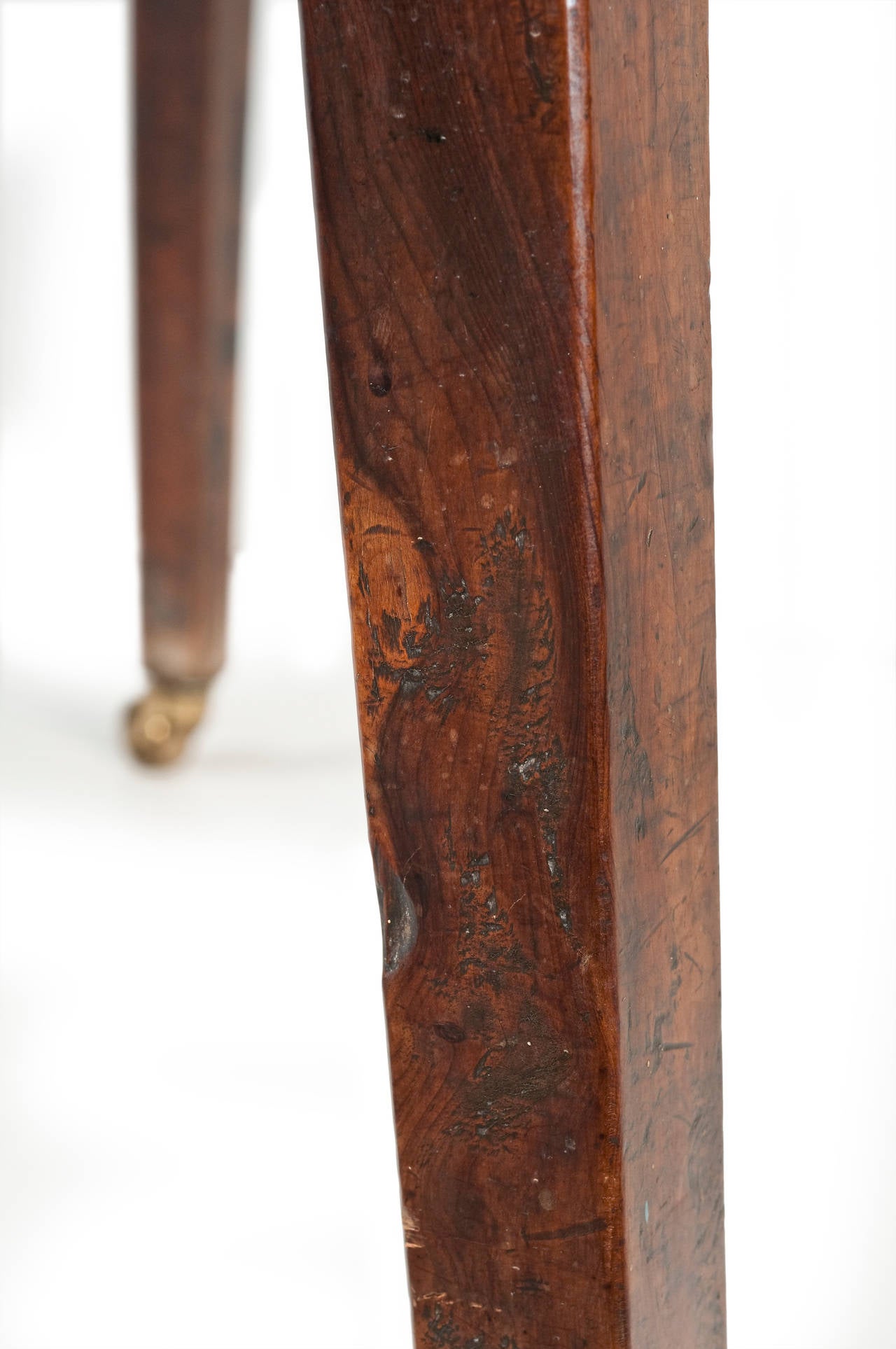 George III Solid Yew Wood Pembroke Table For Sale 3