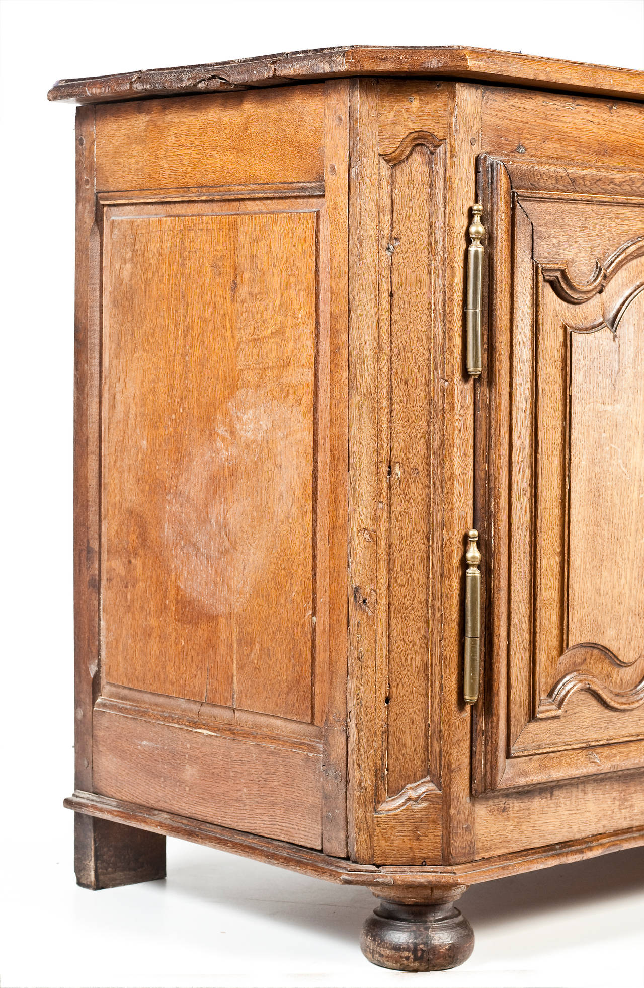 Well Faded 18th Century French Oak Low Buffet at 1stDibs
