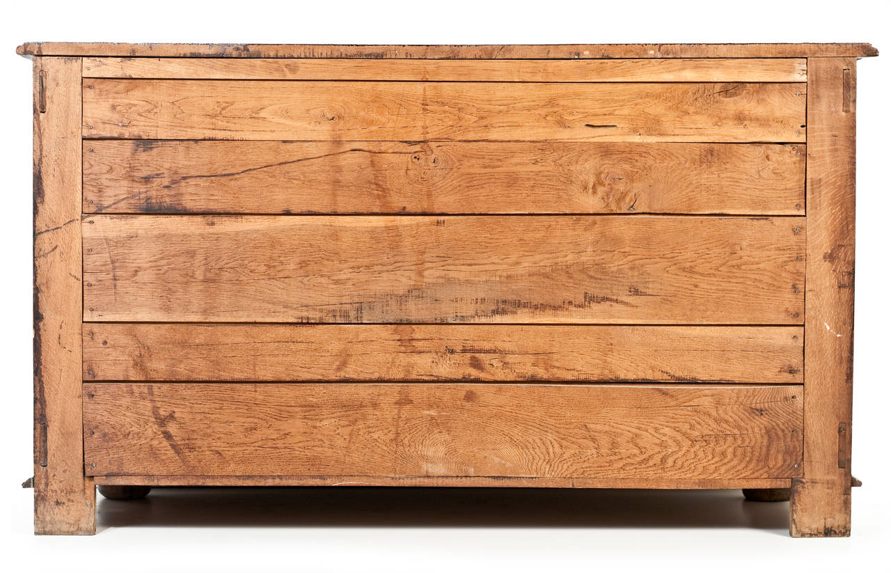 Well Faded 18th Century French Oak Low Buffet at 1stDibs