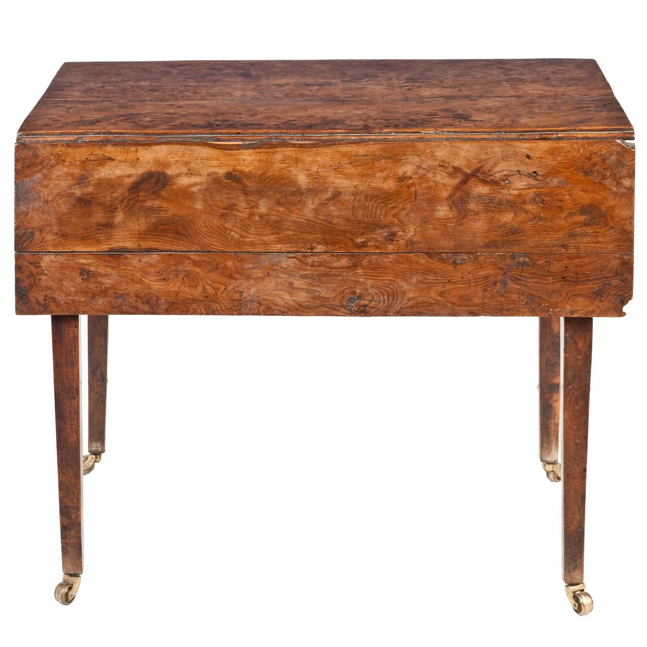 III Solid Yew Wood Pembroke Table For Sale at 1stdibs