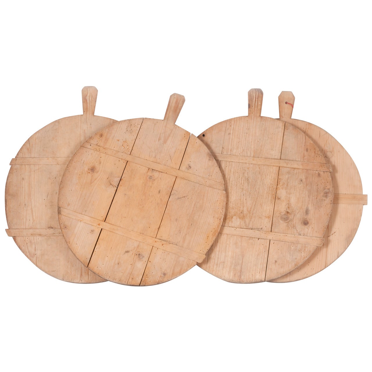 Four French Pine Cheese Boards, First Half 19th Century For Sale