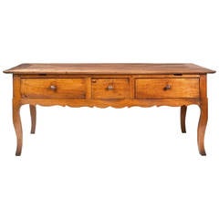 Antique Late 18th Century French fruitwood (cherry) entrance, serving, hall table C.1790